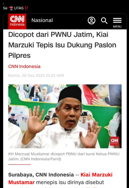 Tangkapan Layar twitter